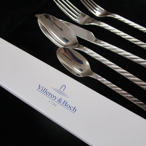 Villeroy & Boch 5 Pc Montauk Stainless Steel Flatware  New - 18 Avail. HOLIDAY! - Picture 7 of 11
